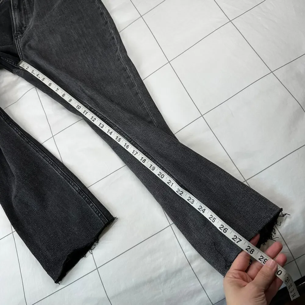 Abercrombie & Fitch Jeans Womens 28 Long Black Two Tone Skinny High Rise Curve